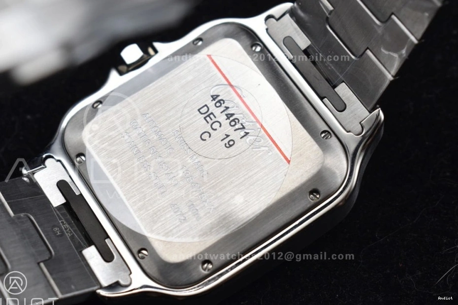 Blue 1:1 Santos BVF Best SS SmartLinks Dial Cartier Bracelet Edition on 9015 MIYOTA V2 de 40mm SS 0119